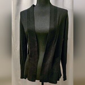 Banana Republic Black Open Front Cardigan